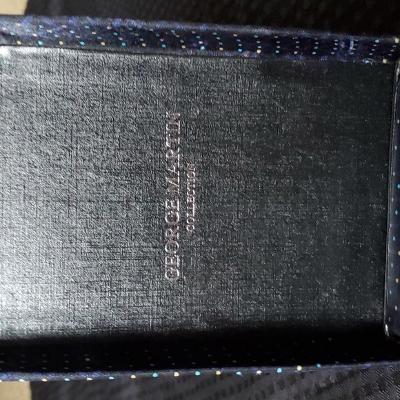 George Martin, navy, polka dot, 4 pc set - Picture 2 of 3